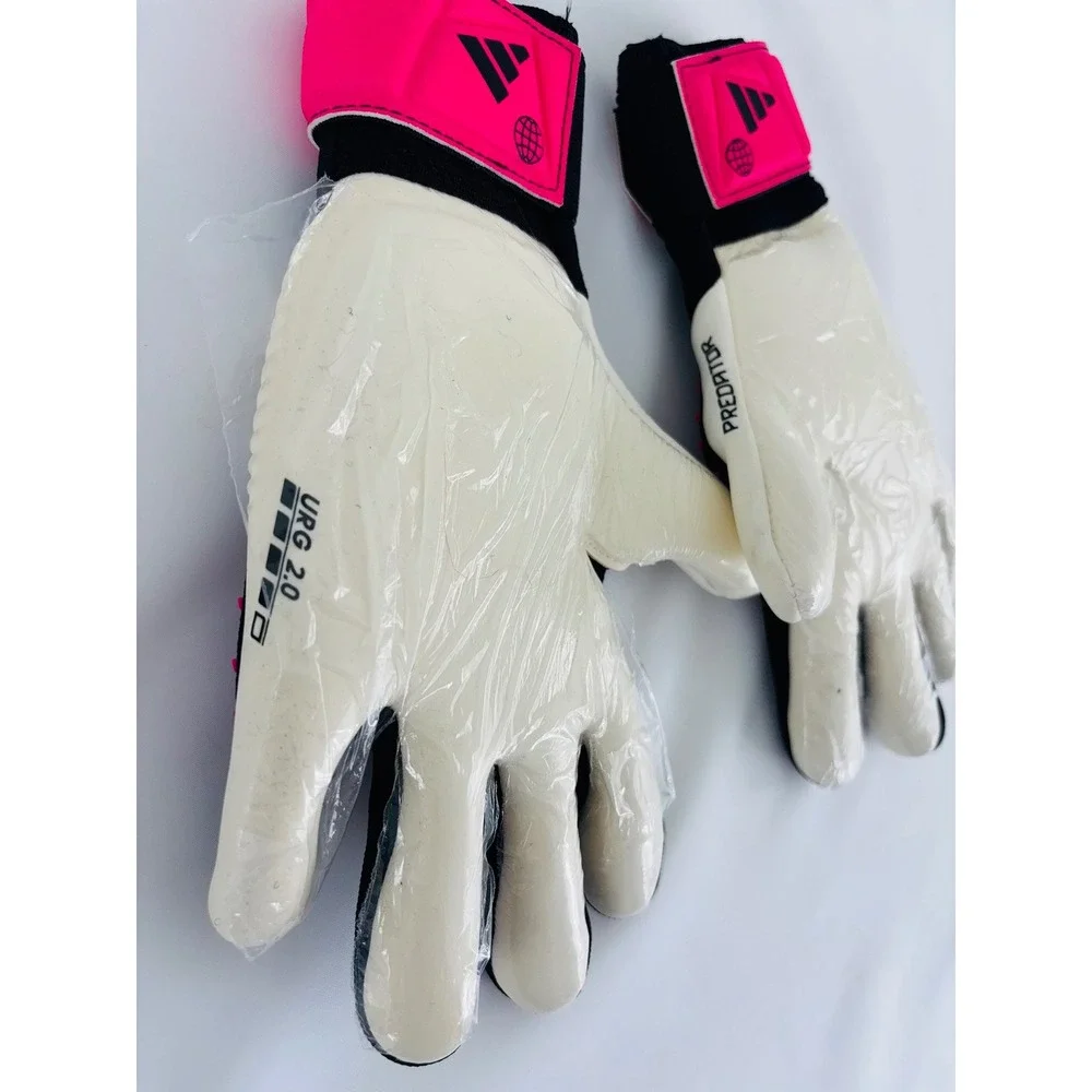 New Adidas‎ Predator GL Pro Goalkeeper Gloves Black Pink Size 5 Soccer